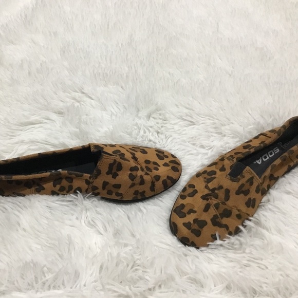 Leopard Print Slip Ons - Picture 2 of 3